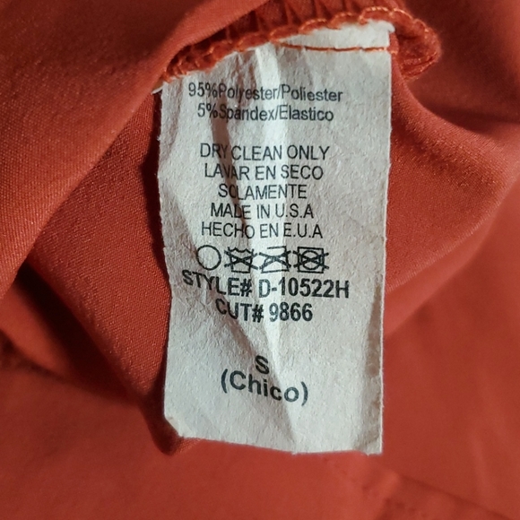 ⚫2 for $30⚫ FINAL TOUCH - DARK ORANGE DRESS - Picture 6 of 6